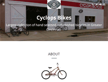 Tablet Screenshot of cyclopsbikes.com