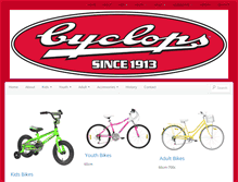 Tablet Screenshot of cyclopsbikes.com.au